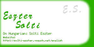 eszter solti business card